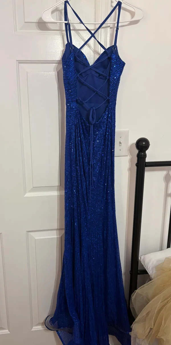 Prom dress Blue Size 0 - Image 4