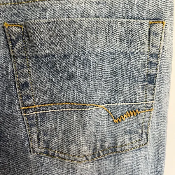 BDG Urban Outfitters Light Wash High Rise Straight Leg Jeans 27W Blue‎ Denim - Image 13