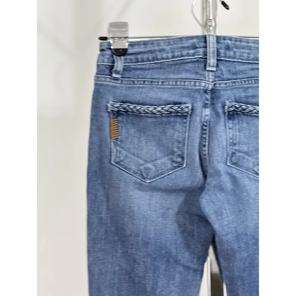 Paige Premium Denim Lou Lou Flare Jeans Light Blue Low Rise Women’s Size 24 - Image 7