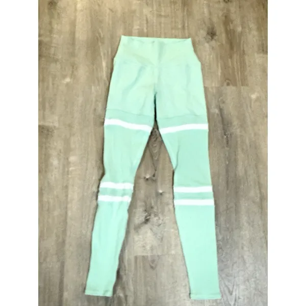 Alo Yoga Mint Green High Waist Leggings Size‎ Extra Small XS - Image 2