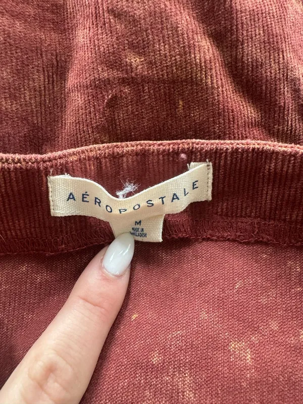 Aeropostale Corduroy Mini Dress Button Down - Image 4