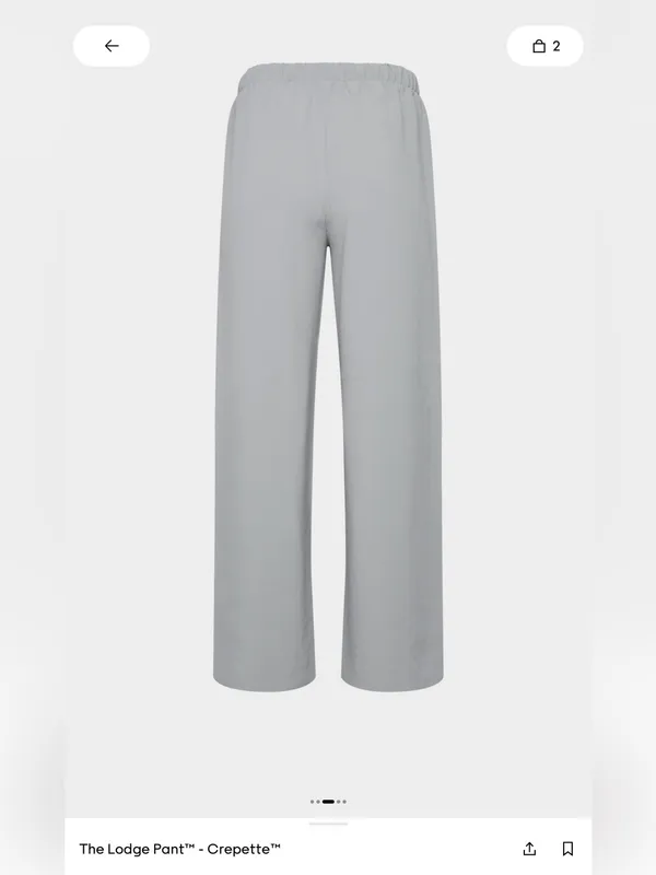 The Lodge Pant (short) ™ — Crepette™ Riverstone Gray - Image 2