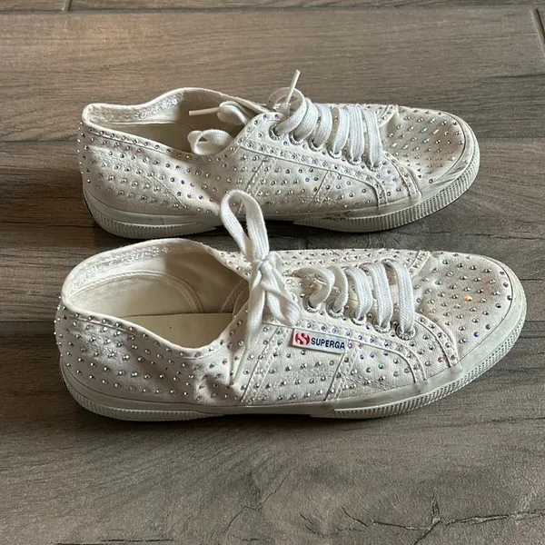 Superga rhinestone tennis shoe - Image 2