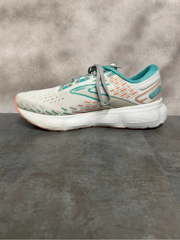 Brooks Glycerin 20 Women’s Wide Running Shoes Oyster/Latigo Bay/Coral Size 10.5D - Image 4