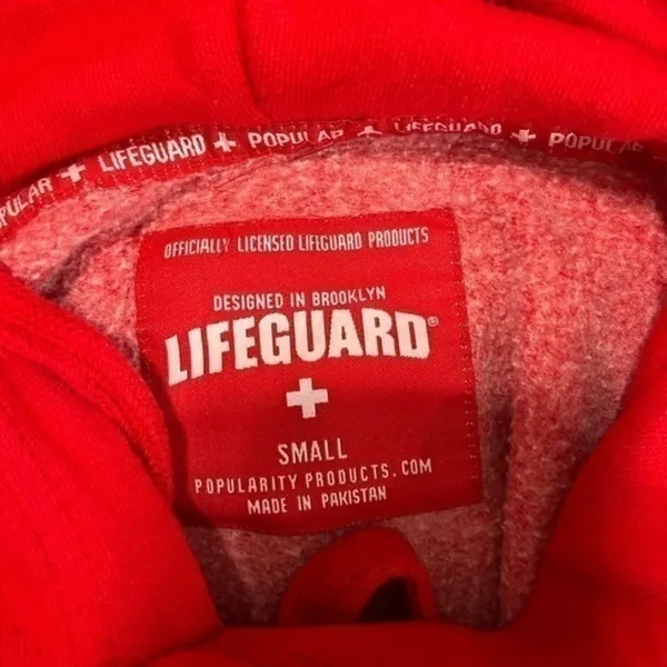 Outer Banks Life Guard Hoodie Red - Image 4