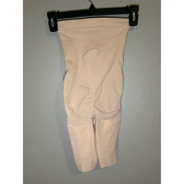 SPANX Seamless Power Nude High Waisted Mid Thigh Shapewear Shorts Women’s Size M - Image 5