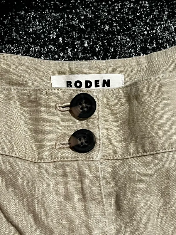 Womens sz20-22R Boden 100% Linen wide leg capri pants 24" inseam - Image 3