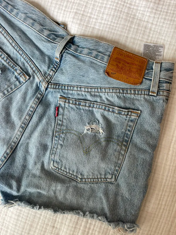 Levi's 501 Denim Shorts - Image 6