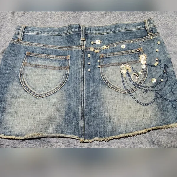 Guess Denim Mini Skirt Size: 10 Guess - Image 2
