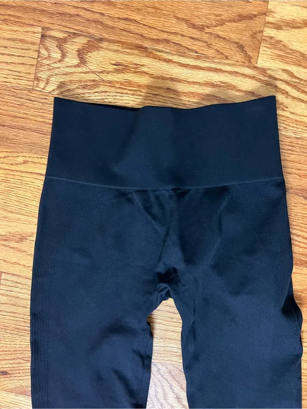 Set Active High Waist Black Leggings - Image 2