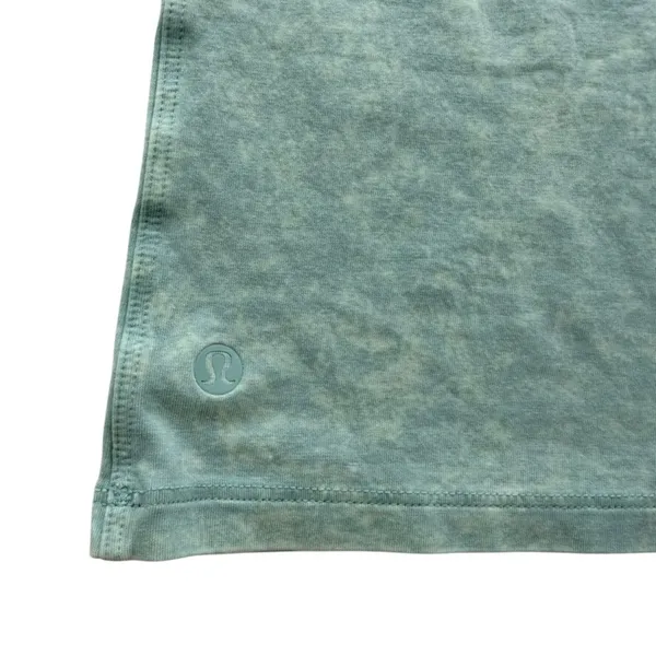 Lululemon All Yours Muscle Tank Top Cloudy Wash Arctic Green Size 10 Cotton - Image 5