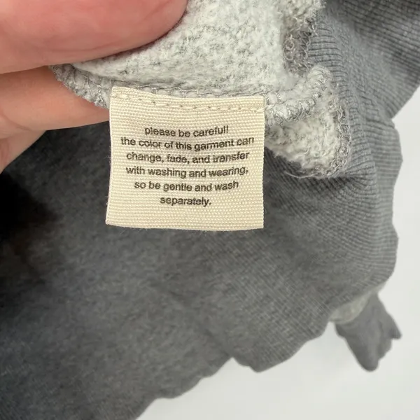 Free People Movement‎ Gray Half Zip Hoodie Sweatshirt Small Athleisure - Image 7