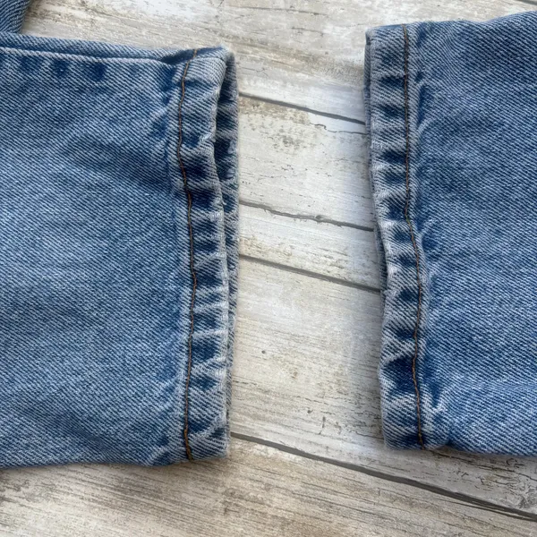 VTG Levi’s 951 Jeans Orange Tab 28x27 Relaxed Tapered Light Wash Mom‎ USA Made - Image 11