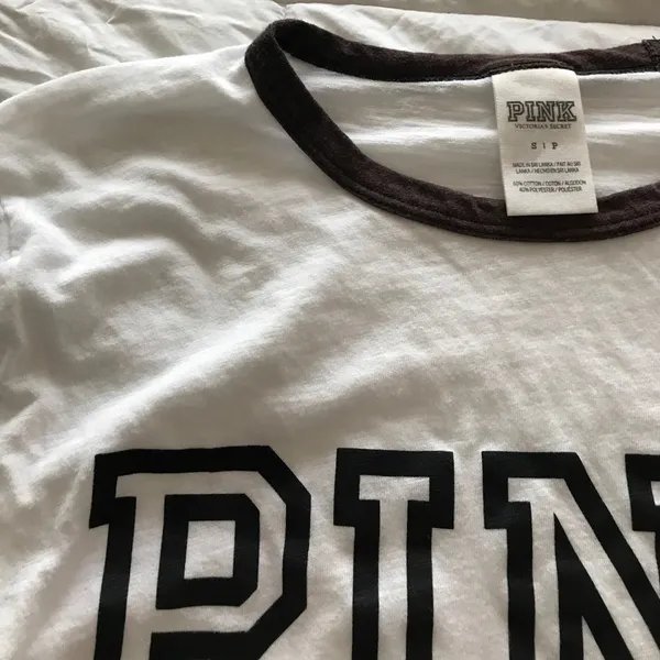 PINK - Victoria's Secret tee- white / gray - Image 2