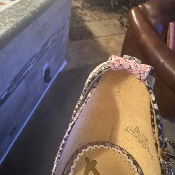Sam Edelman snakeskin heels purple and pink size 10M - Image 7