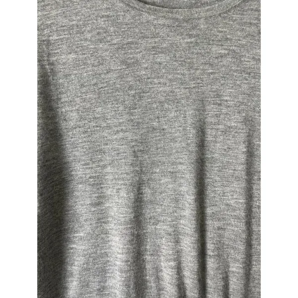 Neiman Marcus 100% Cashmere Sweater Gray‎ Crewneck Lightweight Knit Top Large - Image 4
