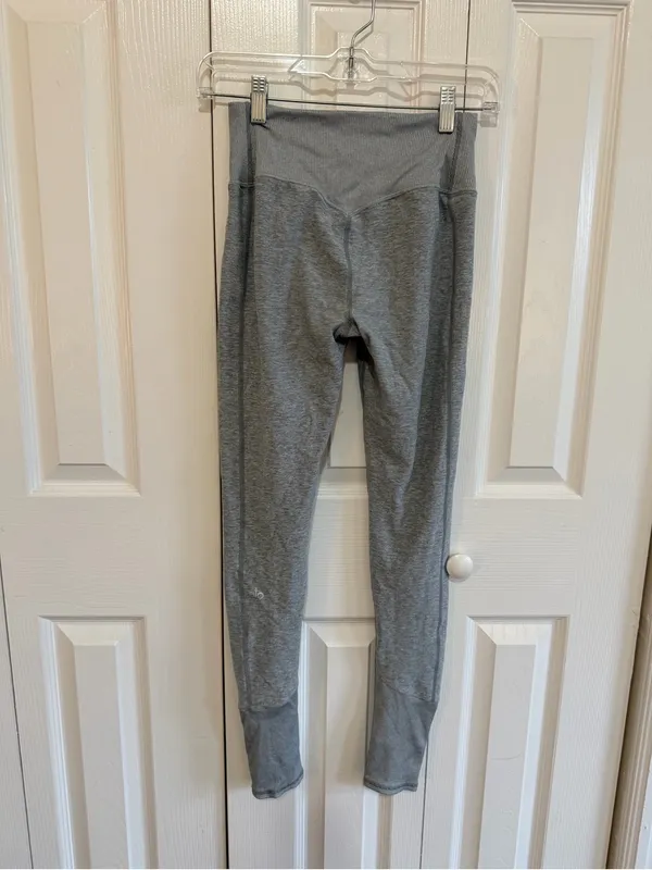 Alo Yoga Alosoft Leggings Zinc Heather Size Small - Image 3