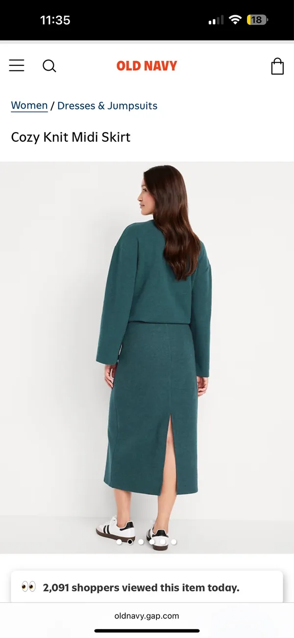 old navy cozy knit midi skirt  - Image 2