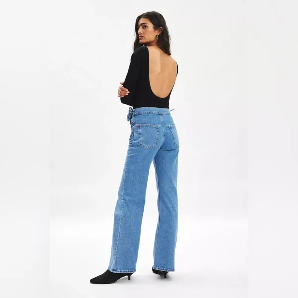 BDG Urban Outfitters Corset Tie-Waist Boot Leg Jeans Size 26 - Image 5