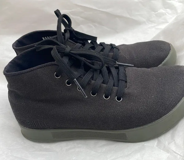 Nobull Project WOMEN'S MID CANVAS TRAINER Rubber Cup Sole Black & Green. Size 7 - Image 5