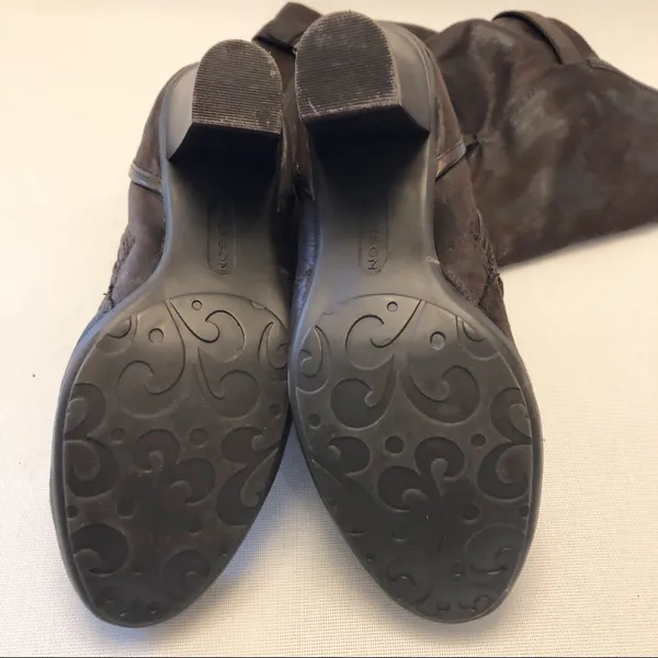 Madison Buckled Vegan Leather Boots Size 7.5 - Image 4
