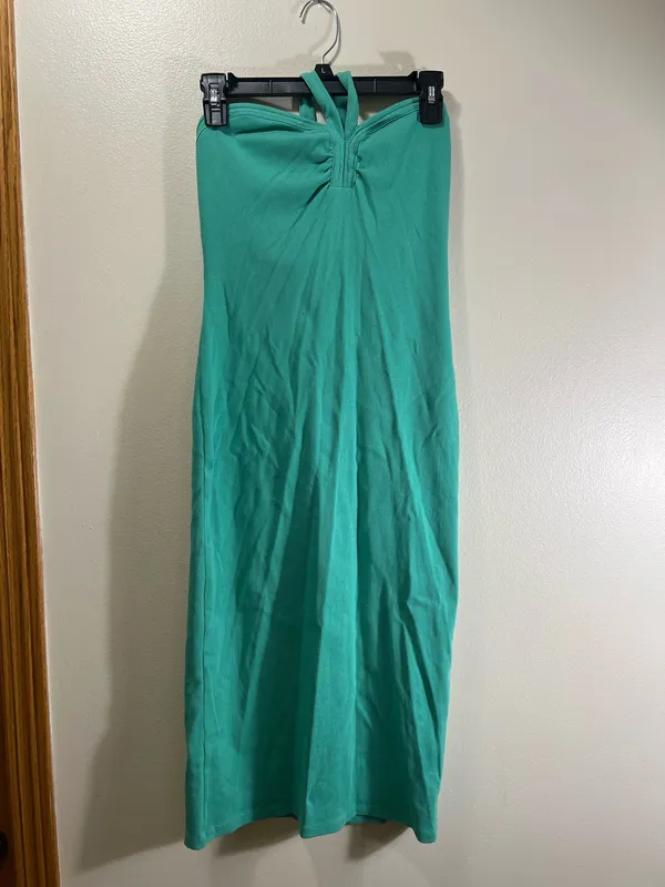 NWT Nine West Green Halter Dress - Image 2
