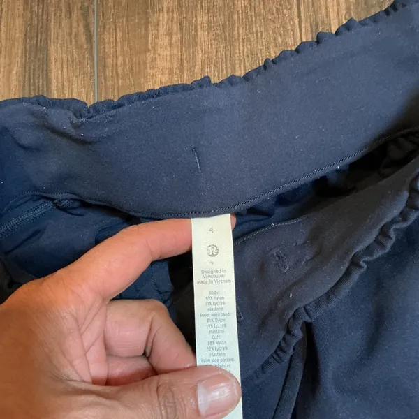 Lululemon On the Fly Jogger True Navy Luxtreme Drawstring Pants Size 4 LW5CV4S - Image 3