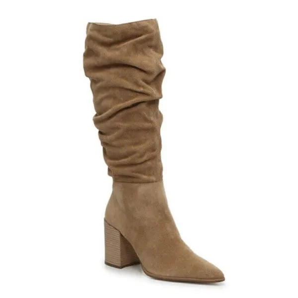 Steve Madden Haimi Suede Boots.‎ Women's Size 6.5M, Tan NEW MSRP $170 B65 - Image 2