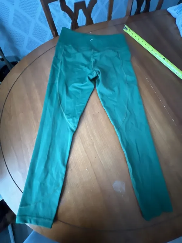 Zyia Active Women's Green High-Rise Athletic Leggings with Side Pockets - Image 7