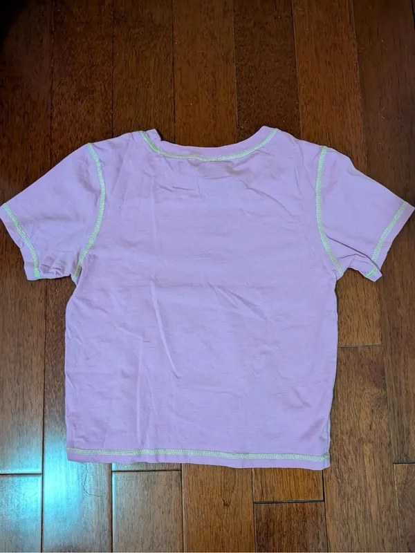 The Offspring Americana Pink Graphic Tee Contrast Stitch Small - Image 2