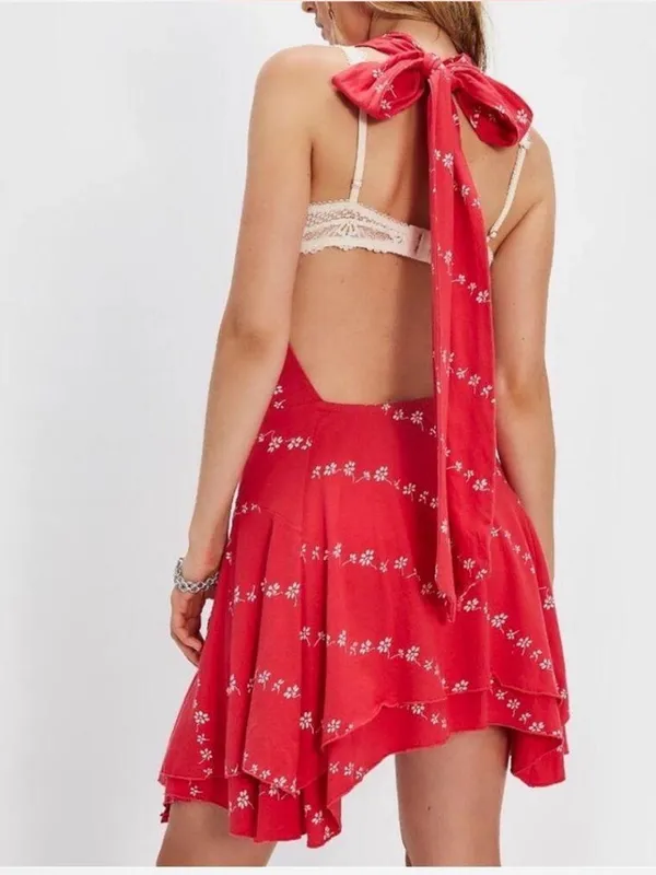 Free People Electric Days Printed Mini Dress - Image 8