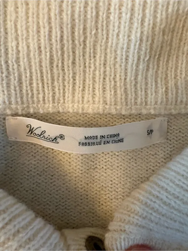 Woolrich Sweater Womens S Ivory Excellent Lambswool Blend Hudson Bay Stripe - Image 8