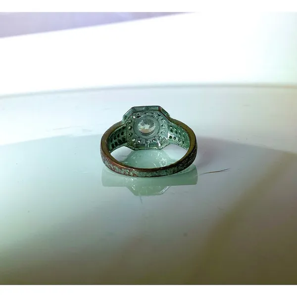 Crystal Statement Ring Silver - Image 5