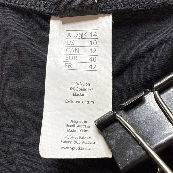 Niptuck Swim‎ Long Sleeve Full Zip Sun Safe Rashgurad Top Black Size 10 Jacket - Image 8