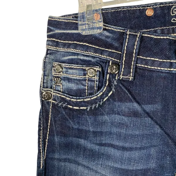 New Miss Me Jeans Women’s Size 26 skinny Denim Embellished flap Pockets‎ - Image 3