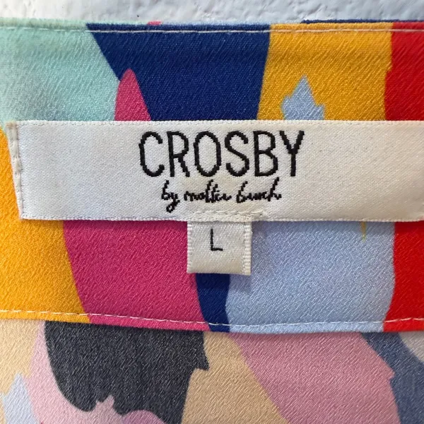 Crosby by Mollie Burch Colorful Art Teacher Core Babydoll Blouse Size Large - Image 5
