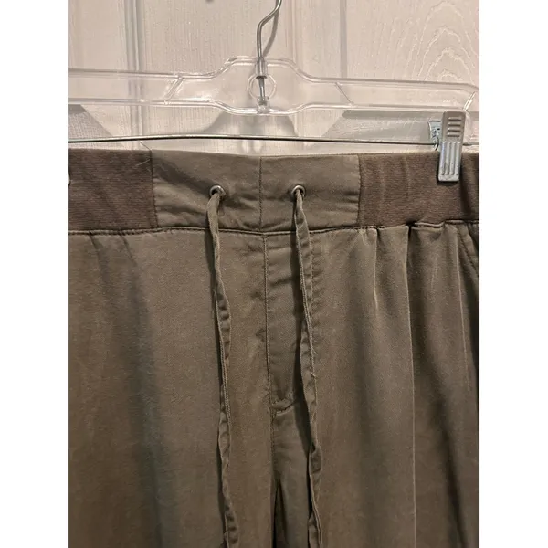 Harmony + Havoc Womens Olive Green Lyocell Cargo Jogger Pants XL Travel Vacation - Image 4