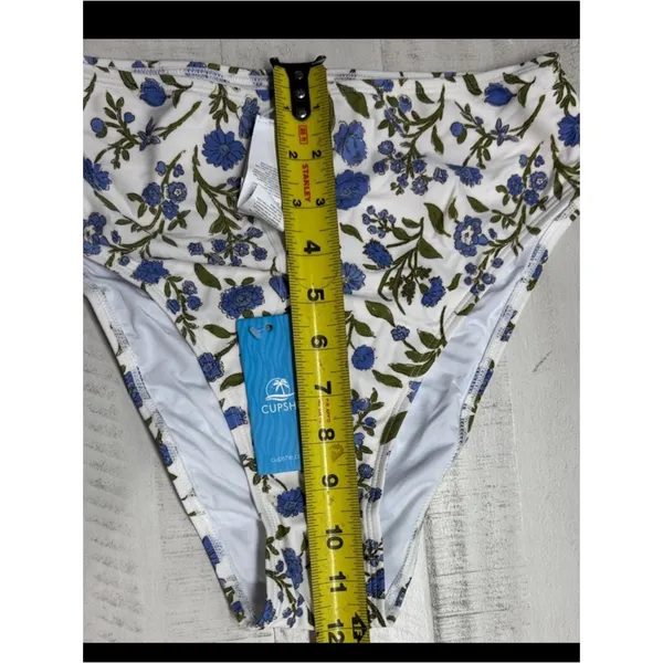 Cupshe charming Blue Floral Bikini Set blue accents - Image 6