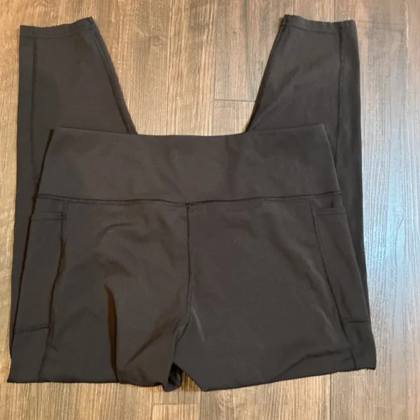 Patagonia Activewear Pockets Leggings Black High Waisted Yoga Pants XL Workout - Image 4