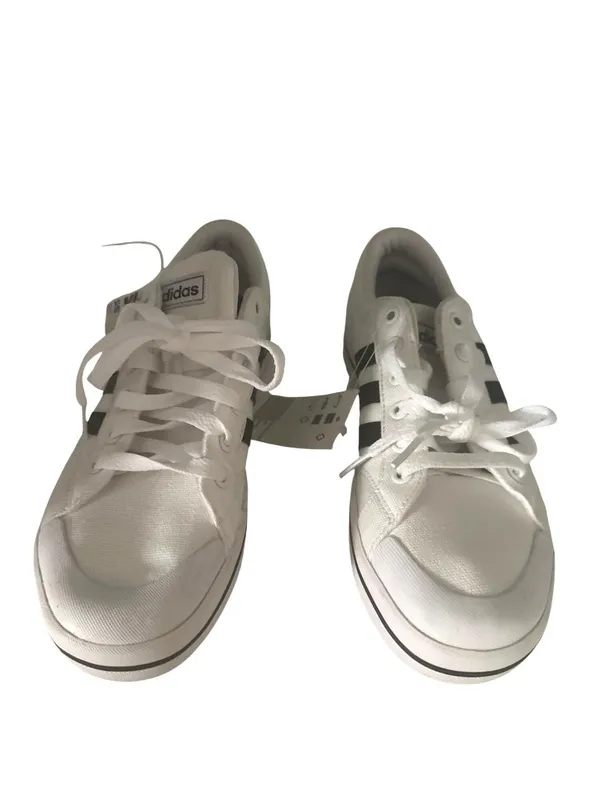 Adidas Size 7.5 Lace Up Athletic Running Sneakers Women White NEW - Image 8