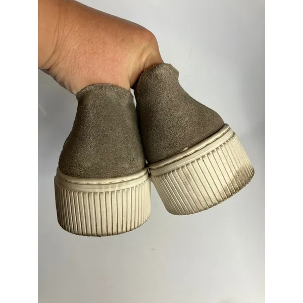 Crown Vintage Marlena gray suede platform slip on sneakers women's size 9 casual - Image 4