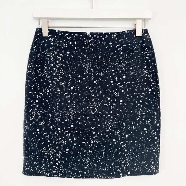 Kate‎ Spade Skirt Size 0 Dark Deer Dot Polka Speckled Print Old Money Retro - Image 5