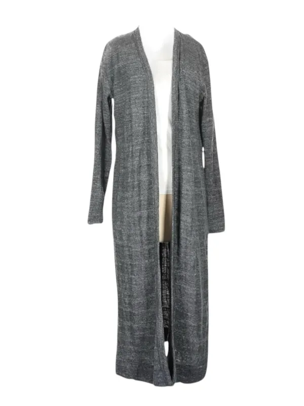 Free People FP Beach ☀︎︎ Bicoastal Open Duster Long Cardi ☀︎︎ Charcoal ☀︎︎ Small - Image 4