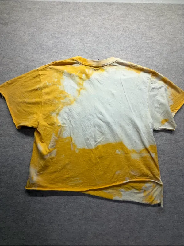 Vintage Reebok Green Bay Packers XXL Distressed Bleach Dyed Rhinestone T-Shirt - Image 2