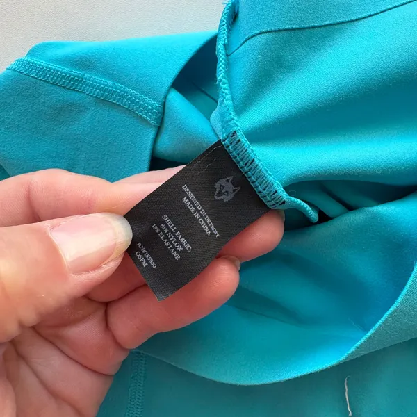 Greyson Women's Turquoise Blue Athletic Biker Shorts With Pockets‎ - Size Small - Image 4