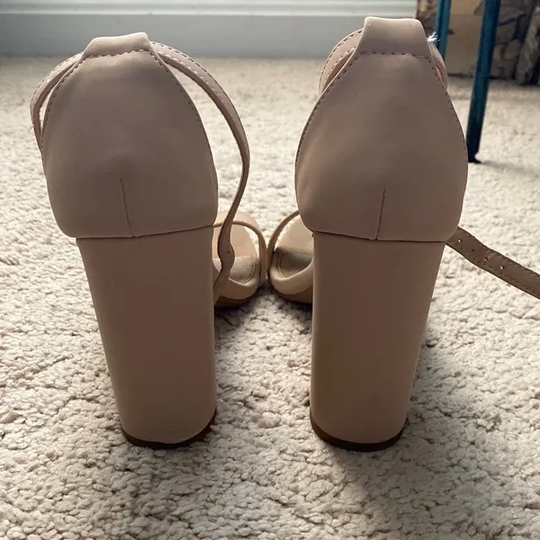 Charlotte Russe Nude Ankle Strap Heels - Image 5