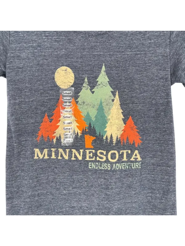 Blue 84 Minnesota Endless Adventure Graphic T-Shirt Small Navy Blue Heather NWT - Image 2