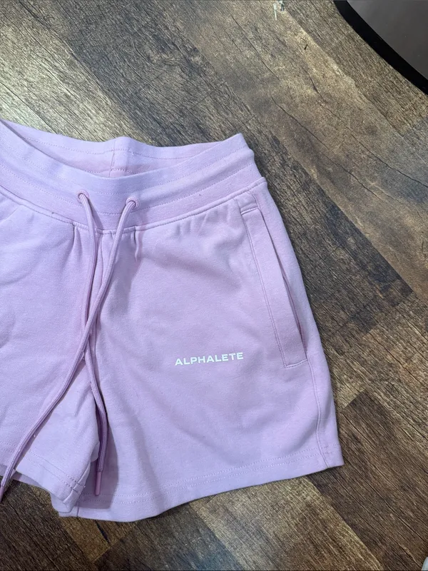 Alphalete Women's Essential Core Athletic Shorts pink - Image 8