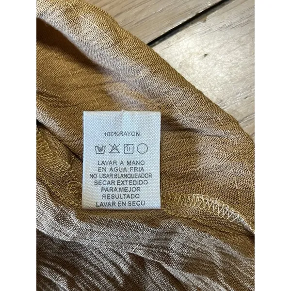 Mystree‎ Anthropologie Tunic Shark Hem Dress Size Large Boho Peasant Cottagecore - Image 12