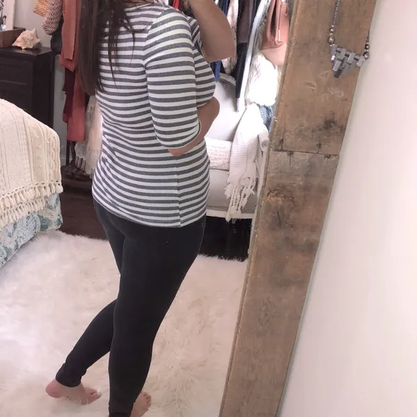 Michael Stars for Anthropologie medium/large blue striped top - Image 3